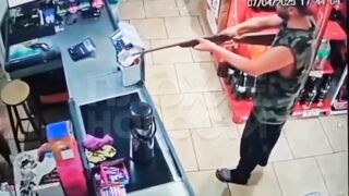 Shotgun usually Scares People Right? Not this Guy