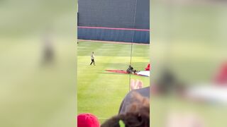 Two Consecutive Paratroopers have Horrific Landings at Baseball Game In Arizona..