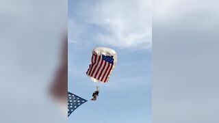 Two Consecutive Paratroopers have Horrific Landings at Baseball Game In Arizona..