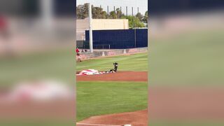 Two Consecutive Paratroopers have Horrific Landings at Baseball Game In Arizona..