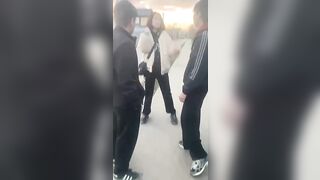 Illegal Immigrant Kids make Russian Girl Bow Down to them (End of Video)