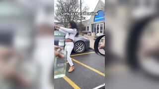 DEMONIC: Typical Democrat, Celebrating after an Abortion outside Planned Parenthood.