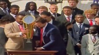 DOH: JD Vance Drops Ohio State's National Championship Trophy! Lol