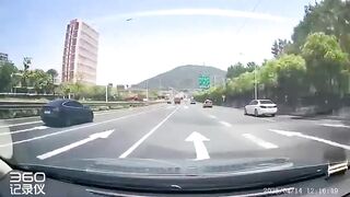 This Car must have been on his Cell Phone too