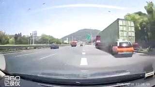 This Car must have been on his Cell Phone too