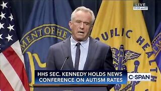 FK Jr. is Doing a Presser on Autism Rates. You need to watch every second of this. It's going to BLOW YOUR MIND