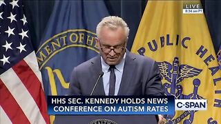 FK Jr. is Doing a Presser on Autism Rates. You need to watch every second of this. It's going to BLOW YOUR MIND