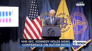 FK Jr. is Doing a Presser on Autism Rates. You need to watch every second of this. It's going to BLOW YOUR MIND