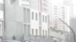 What a Way to Go: Man falls to his Death Hiding from his Girl's Parents (Slow Motion and Aftermath)