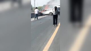 Driver Woke up in Pain, suddenly letting out a Wail, so Tragic...Driver wakes up[ in Hell