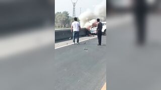 Driver Woke up in Pain, suddenly letting out a Wail, so Tragic...Driver wakes up[ in Hell