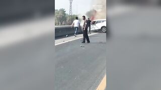 Driver Woke up in Pain, suddenly letting out a Wail, so Tragic...Driver wakes up[ in Hell