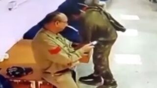 Man checking his Cell Phone Blows Off the Entire Arm with Shotgun (Slow Motion)