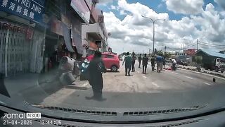 Poor Motorcyclist Died On The Spot