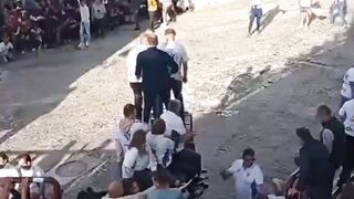 New: Enraged Bull goes Directly into the Crowd Bending Metal (Watch 2 Angles!)