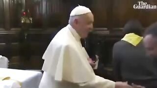 The Angry Pope? Video of the Pope's Angriest Moments, his is supposed to be at Peace with God at all times.
