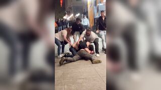 Watch this White Trash Kid with a Knife Stab Men Locked up and Fighting