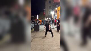 Watch this White Trash Kid with a Knife Stab Men Locked up and Fighting