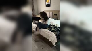 Lunatic Chinese man beating the shit out of his girlfriend