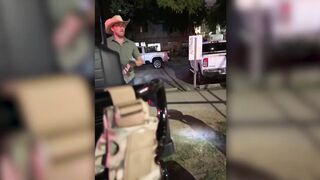 Mentally Ill Cowboy thinks He's a Federal Agent and Stun Guns Kids