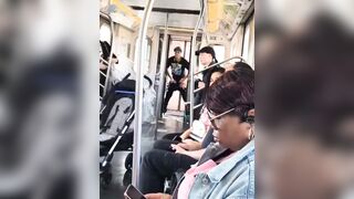Primitive savage on the Train is just Disgusting