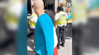 Racist Black Woman Thought British Cops Would Be On Her Side.. She Was Wrong!