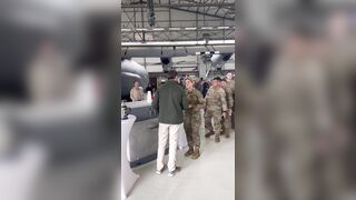 Cheers! Vice President of the US JD Vance Working the Beer Keg for the Troops at Airbase