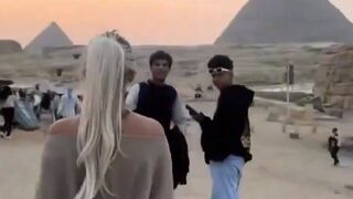 Hot European woman in Egypt. Is she still alive?