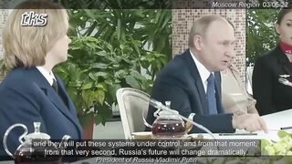 2022 interview with Putin & all Female reporters asking if the war will stop