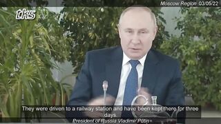 2022 interview with Putin & all Female reporters asking if the war will stop