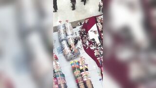 Suicide or was He being Chased? Man Climbs Glass Wall to Jump to his Death in Shopping Mall (And Aftermath)