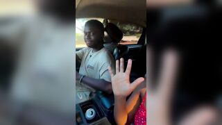 Girl gives Kiss for Content Views while Driving