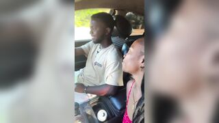 Girl gives Kiss for Content Views while Driving