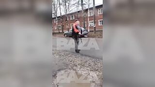 Russian Police had to shoot a 59-year-old Afghan veteran: The Man takes Bullets like Nothing
