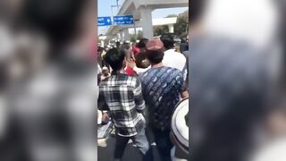 Cop in India Kicks Muslim's Behind while Praying..then Destroying an Illegal Mosque