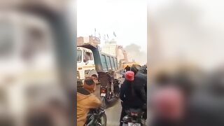 Cop in India Kicks Muslim's Behind while Praying..then Destroying an Illegal Mosque