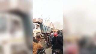 Cop in India Kicks Muslim's Behind while Praying..then Destroying an Illegal Mosque
