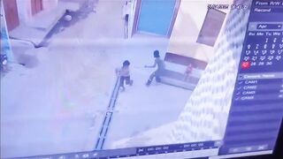 Man smashed by an Ax 5 Times while Sitting with his Child