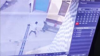 Man smashed by an Ax 5 Times while Sitting with his Child