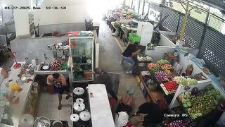 Man murdered Godfather Style in Front of Fruit Stand