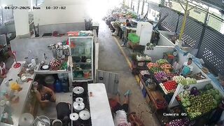 Man murdered Godfather Style in Front of Fruit Stand