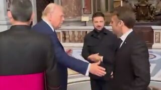 French President Macron is Dissed by Trump and Zelensky