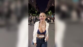 Sweaty Protestor in Argentina, No idea what she's says. But there are two big reasons to agree with her....