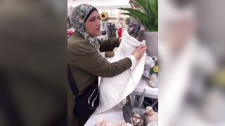 Not even Female Statues showing too Much are Safe in the English Speaking Mall