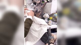 Not even Female Statues showing too Much are Safe in the English Speaking Mall
