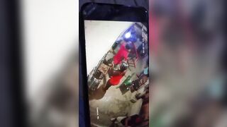 Woman in Red Starts Fight with a Knife, BF comes Back with his Machete