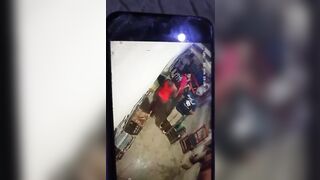 Woman in Red Starts Fight with a Knife, BF comes Back with his Machete