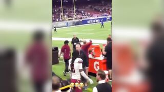 Scumbag Black UFL Player slaps St. Louis fan in the face
