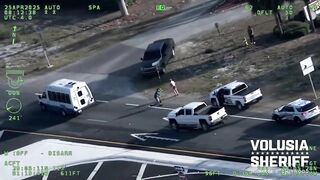 Man's Girlfriend attempts to Flee on a Scooter as He is Arrested lol