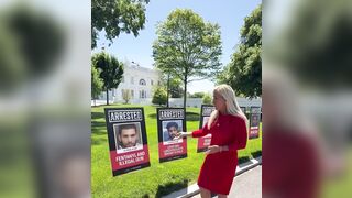 Rep. Marjorie Taylor Greene went to the Lawn of the White House and exposed aliens